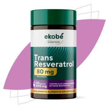 Trans-Resveratrol 80 mg por porção
